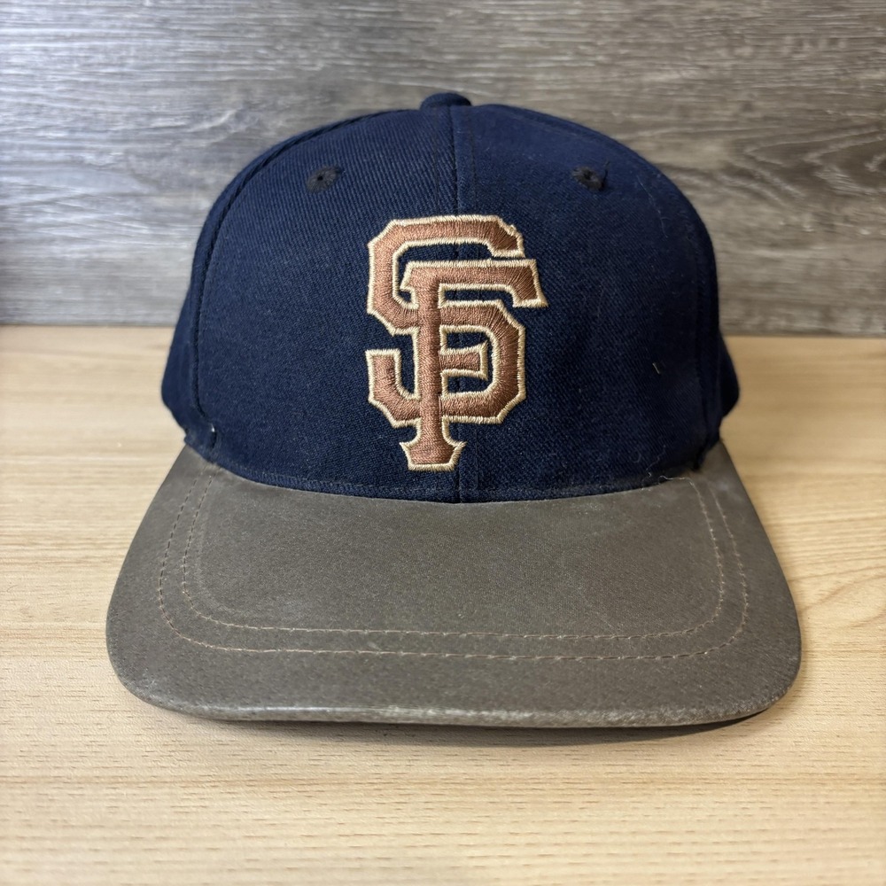 San Francisco Giants Hat Cap Strap Back Mens Blue Navy MLB Baseball Throwback